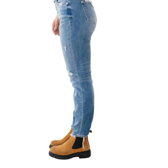 NEW JUDY BLUE the traveler denim jeans in washed blue - Picture 3 of 5